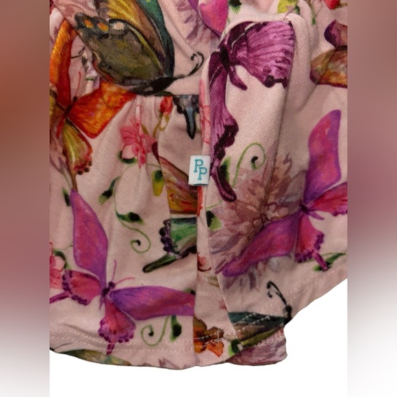 Posh Peanut Twirl Skirt in Watercolor Butterfly - Picture 3 of 3